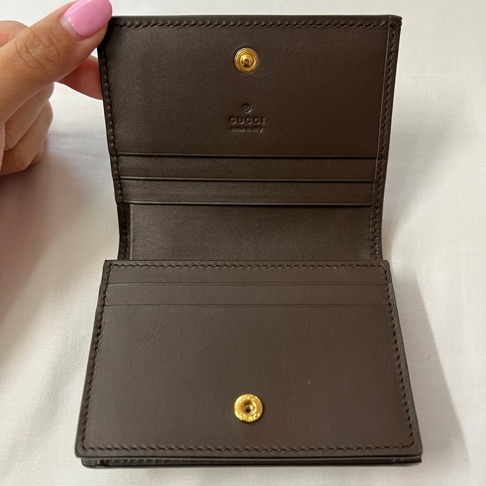 Gucci GG Supreme Monogram Card Case Wallet - Picture 4 of 10